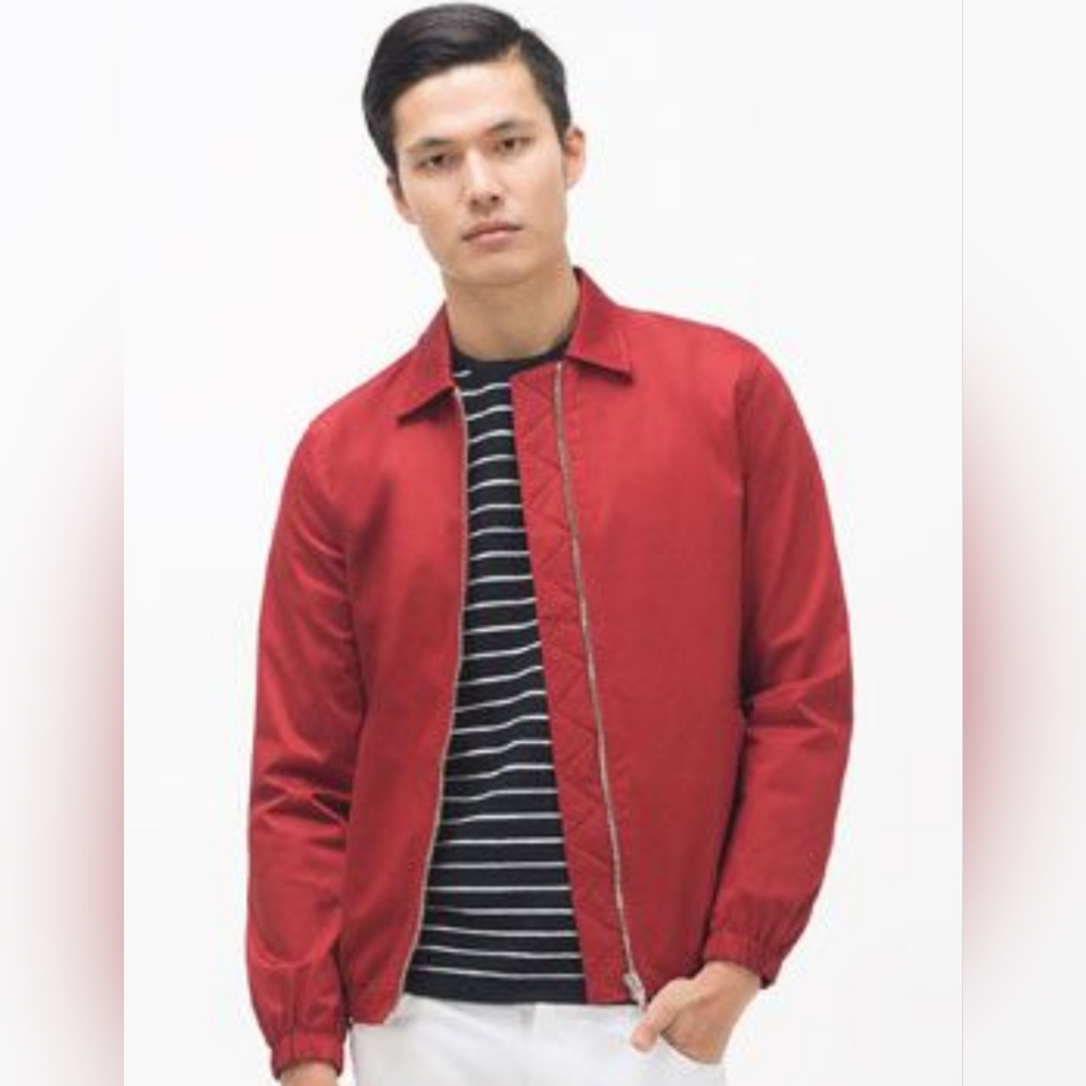 Mens Zara Zip-Up Bombet Jacket